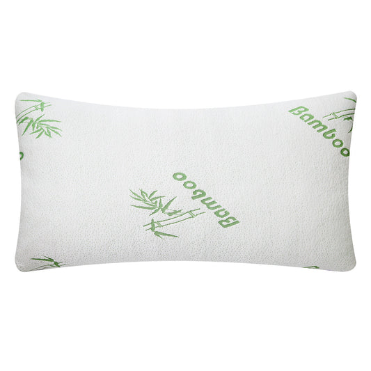Bamboo Memory Foam Pillow Hypoallergenic Bed Pillow For Head Neck Rest Sleeping Shredded Pillow W/ Washable Cover