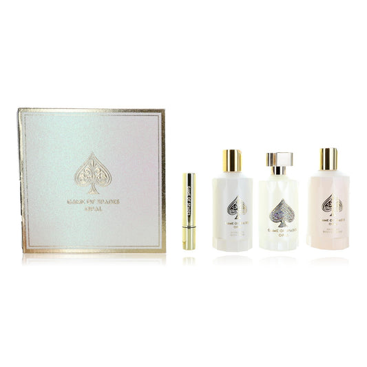 Game Of Spades Opal, 4 Piece Gift Set For Unisex