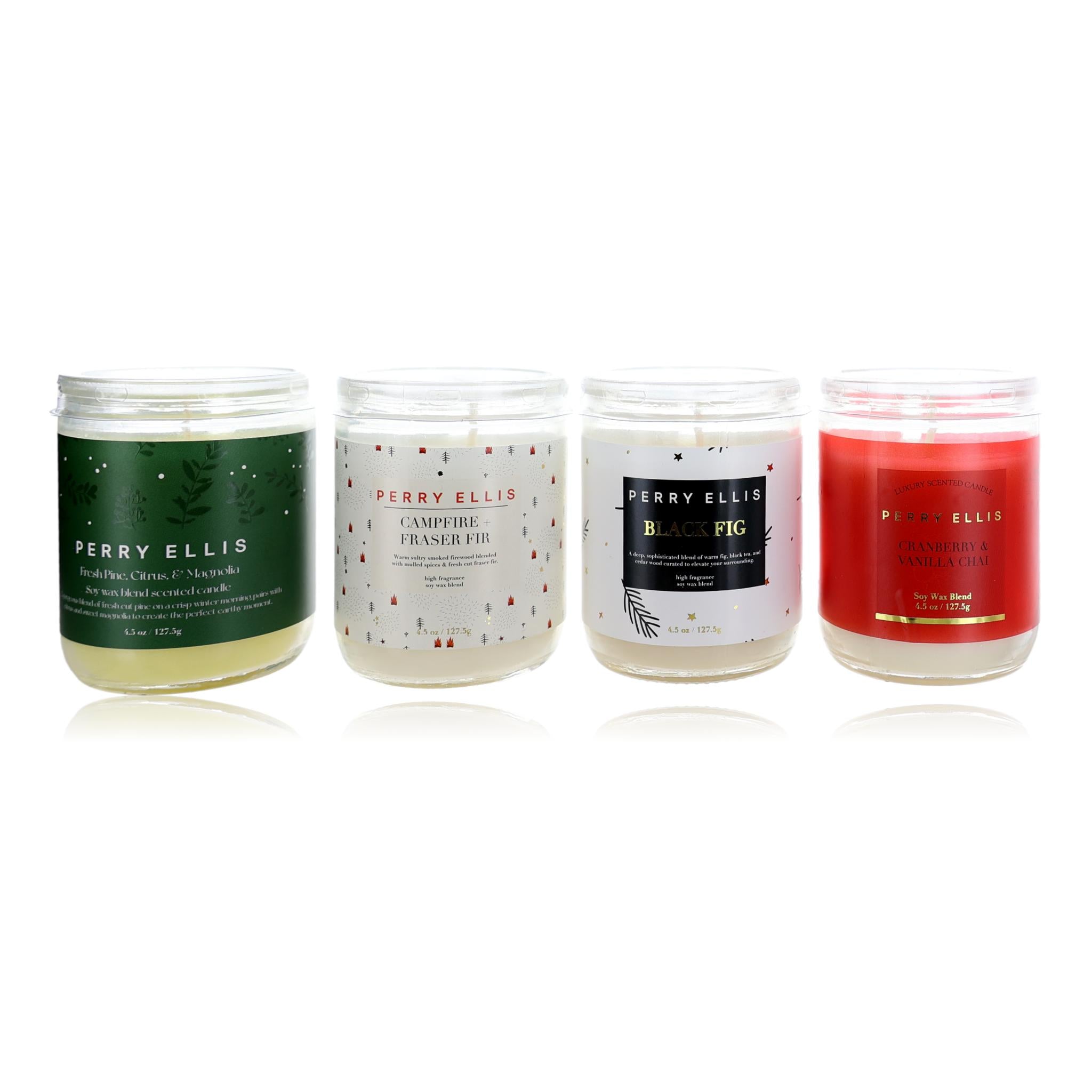 Perry Ellis Joy Coffret, 4 Piece Variety Candle Set - Set