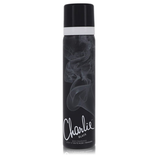 Charlie Black By Revlon Body Fragrance Spray 2.5 Oz For Women