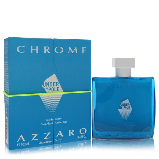 Chrome Under The Pole By Azzaro Eau De Toilette Spray (Alcohol Free) 3.4 Oz For Men