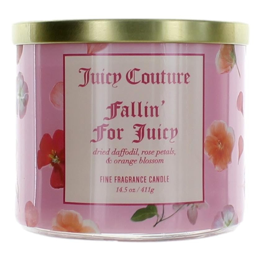 Juicy Couture 14.5 Oz Soy Wax Blend 3 Wick Candle- Fallin' For Juicy