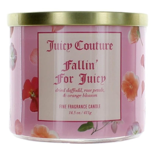 Juicy Couture 14.5 Oz Soy Wax Blend 3 Wick Candle- Fallin' For Juicy