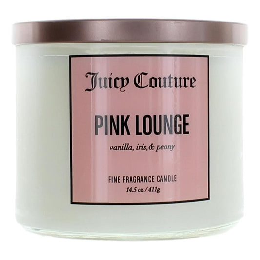 Juicy Couture 14.5 Oz Soy Wax Blend 3 Wick Candle- Pink Lounge