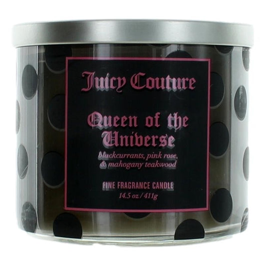 Juicy Couture 14.5 Oz Soy Wax Blend 3 Wick Candle- Queen Of The Universe