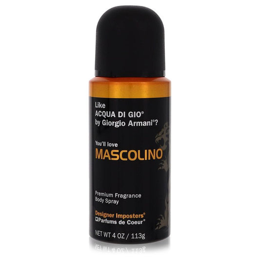 Designer Imposters Mascolino By Parfums De Coeur Body Spray 4 Oz For Men