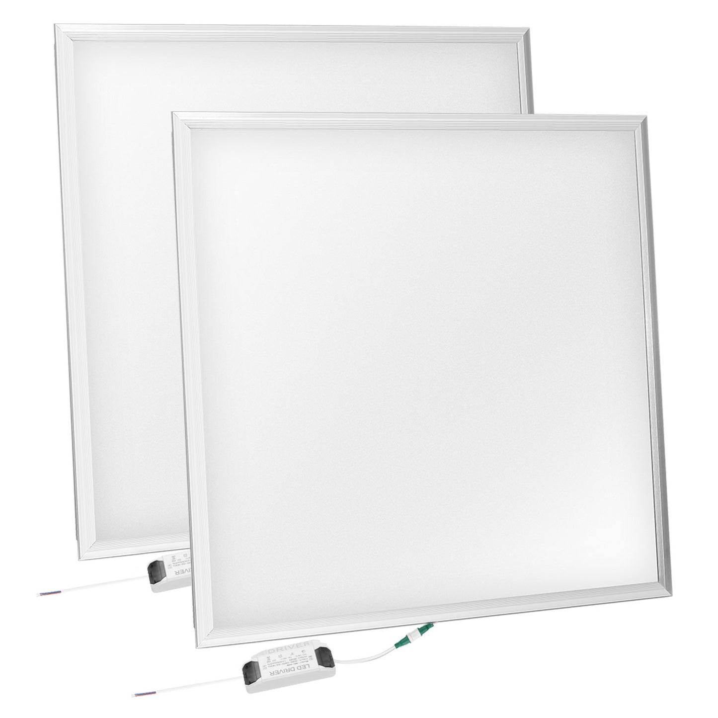 48W 2×2FT LED Panel Light 5800LM 7000K Ceiling Lighting 150W Equivalent LED Troffer Recessed Edge-Lit