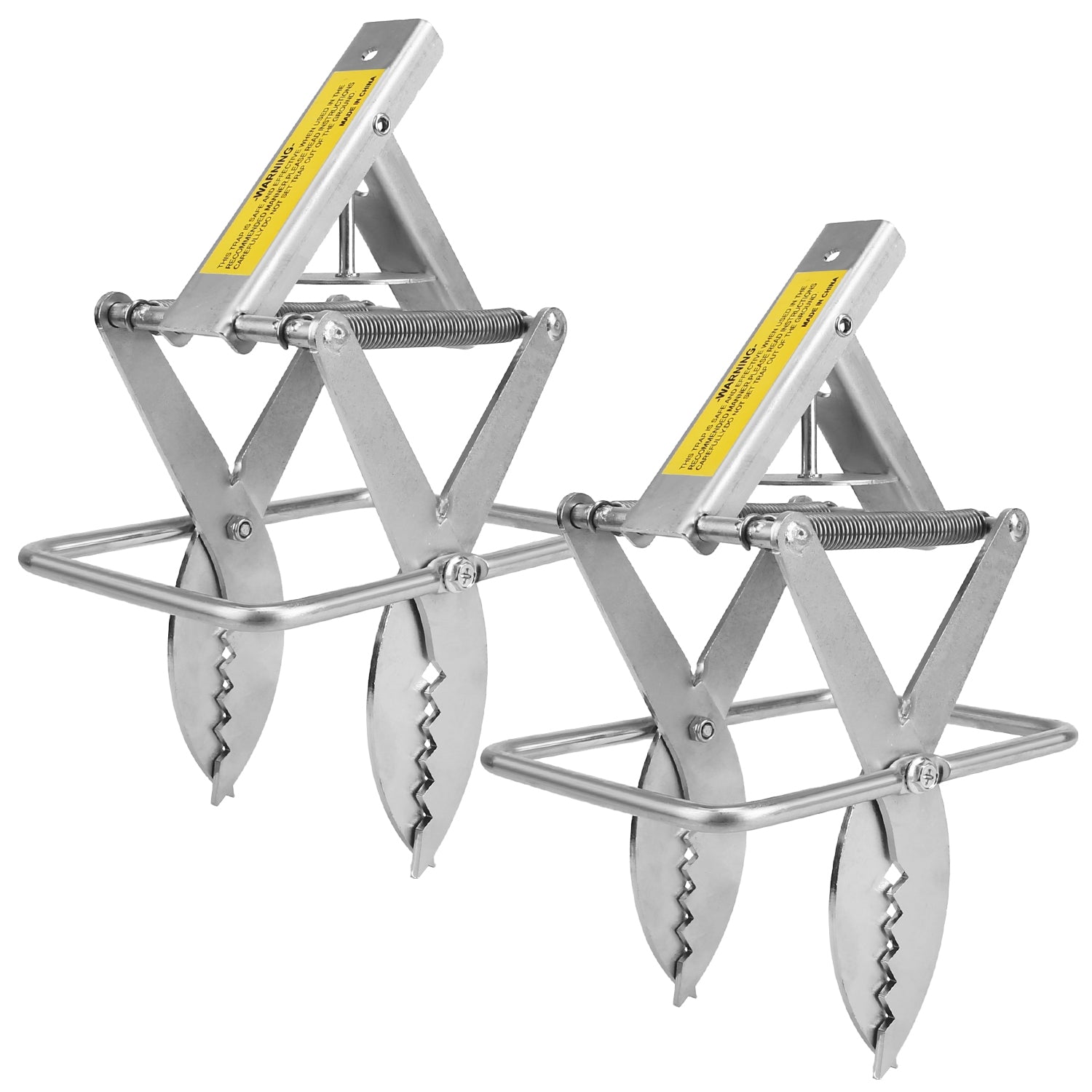 2PCS Easy Setup Mole Scissor Traps Outdoor Reusable Mole Rodent Control Trap Solid Metal Material For Lawn Garden Yard