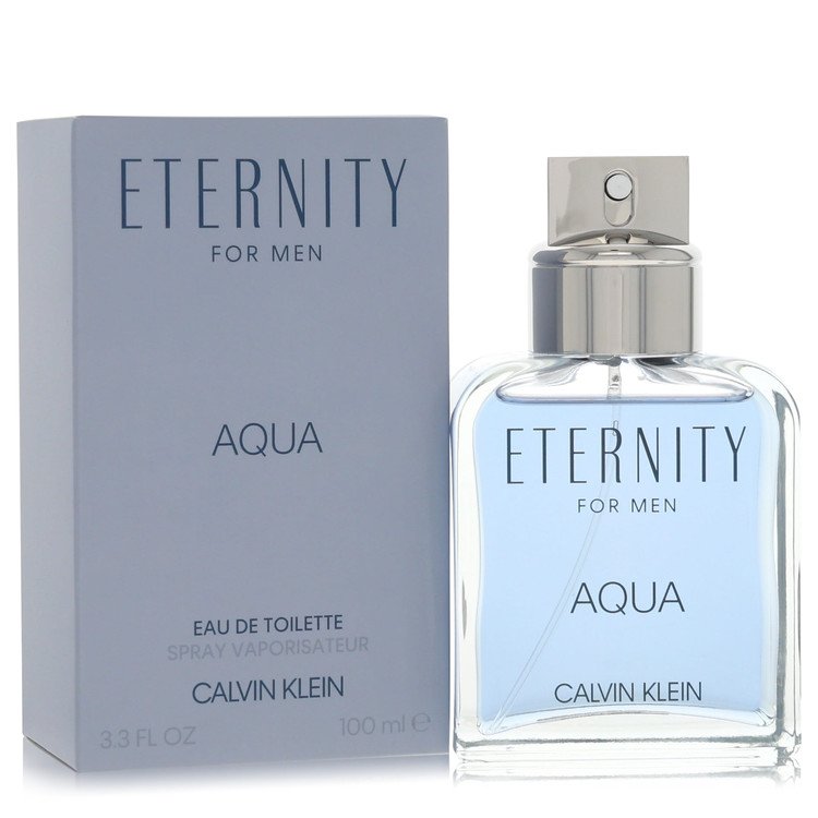 Eternity Aqua By Calvin Klein Eau De Toilette Spray 3.4 Oz For Men