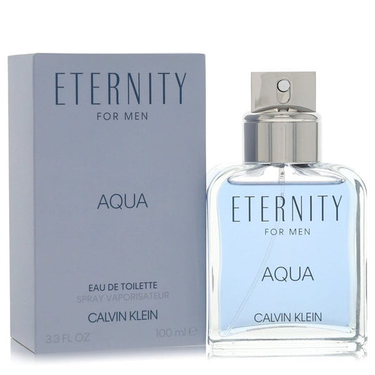 Eternity Aqua By Calvin Klein Eau De Toilette Spray 3.4 Oz For Men