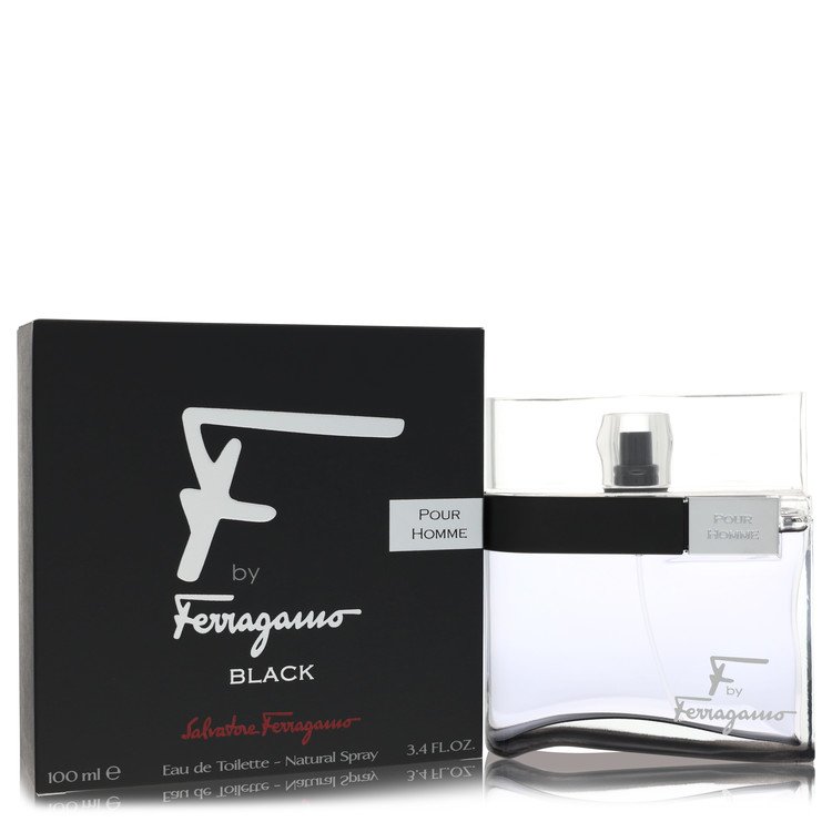 F Black By Salvatore Ferragamo Eau De Toilette Spray 3.4 Oz For Men
