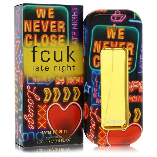 Fcuk Late Night By French Connection Eau De Toilette Spray 3.4 Oz For Women