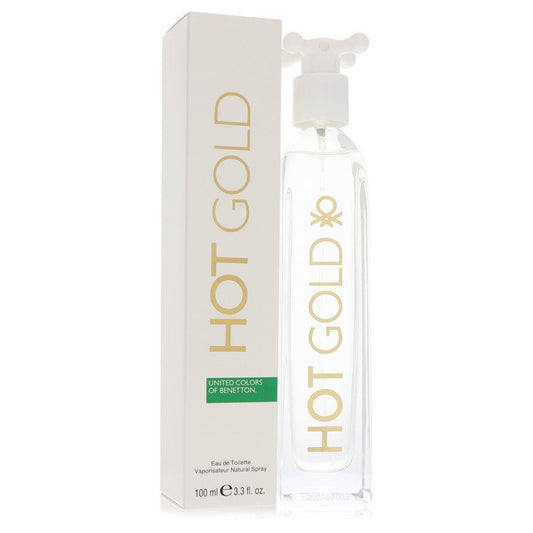 Hot Gold By Benetton Eau De Toilette Spray 3.3 Oz For Women