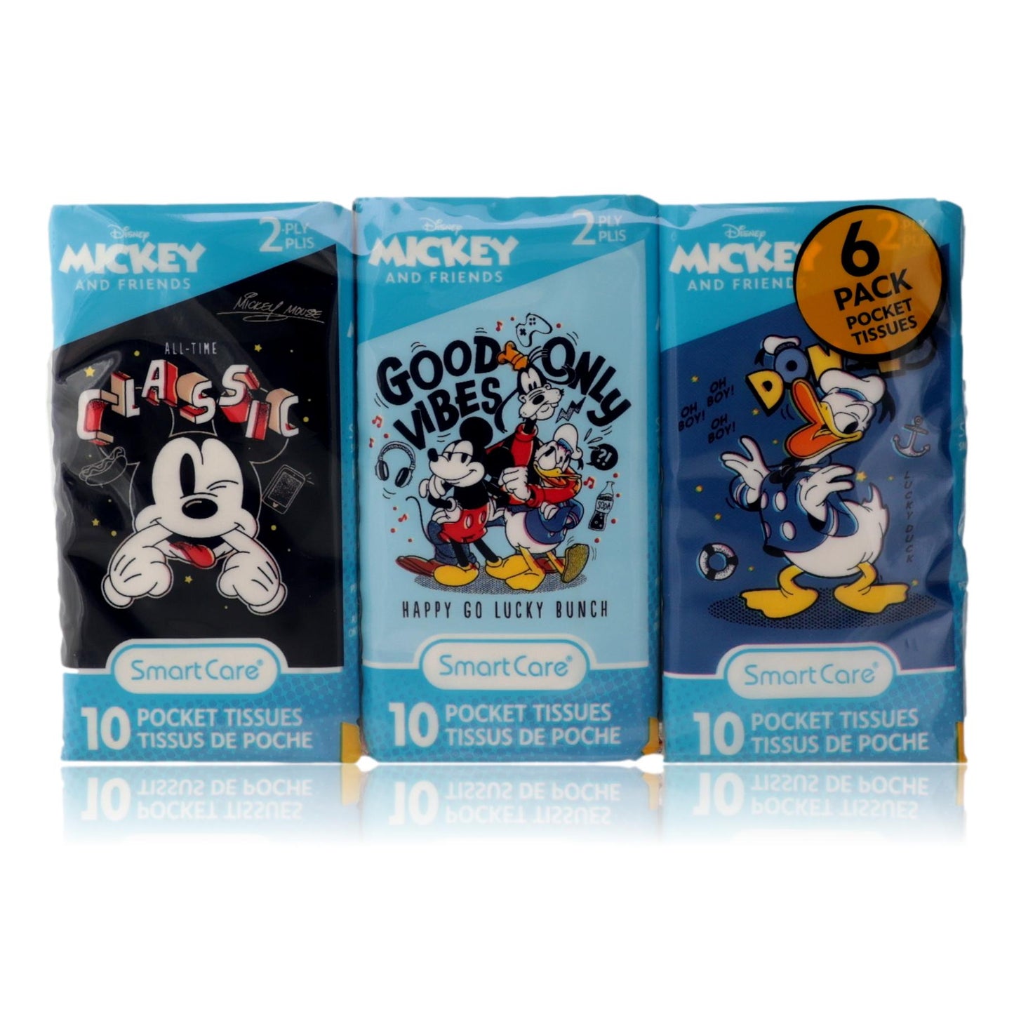 Mickey & Friends By Disney, 6 Pack 10 Pocket Tissues