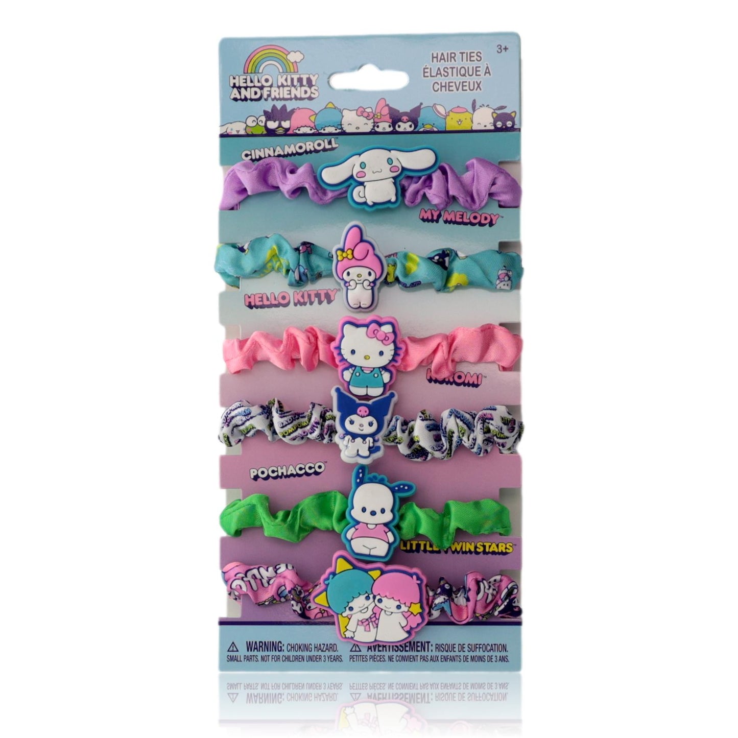 Hello Kitty & Friends By Hello Kitty, Hair Tie Set - 6 Pack
