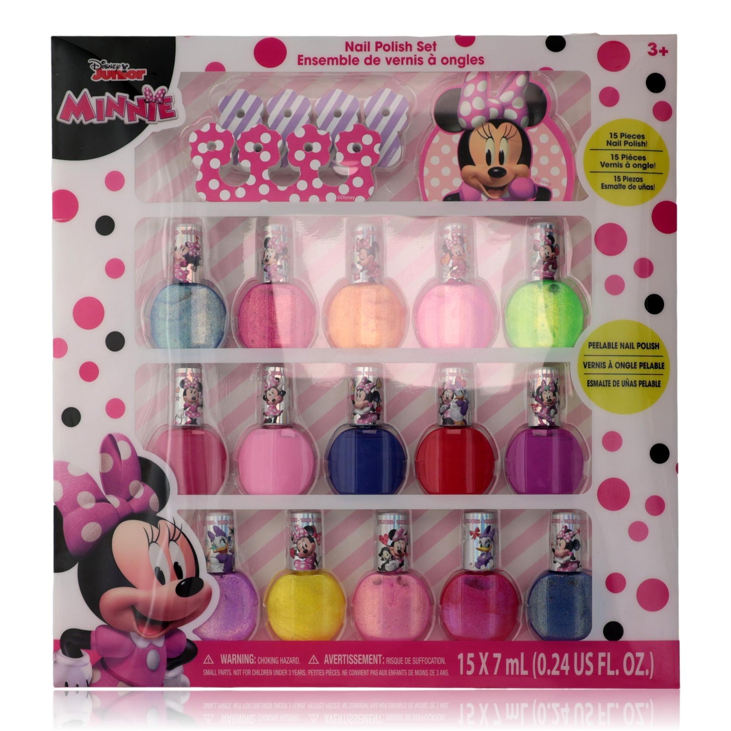 Minnie Mouse By Disney, 15 Piece Nail Polish Set For Kids