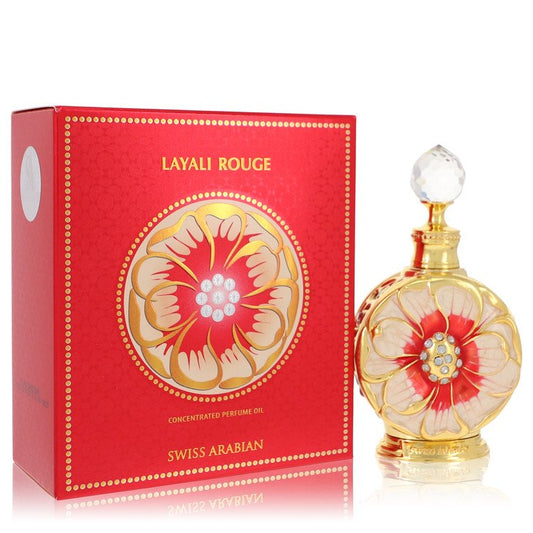 Swiss Arabian Layali Rouge By Swiss Arabian Concentrated Perfume Oil 0.5 Oz For Women