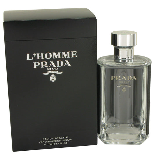 Prada L'Homme By Prada Eau De Toilette Spray 3.4 Oz For Men