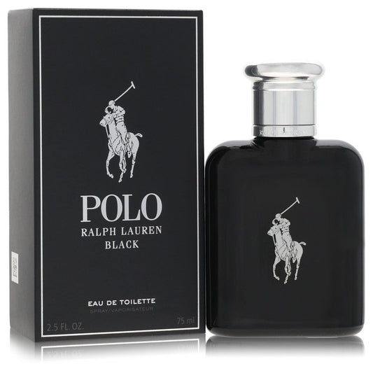 Polo Black By Ralph Lauren Eau De Toilette Spray 2.5 Oz For Men