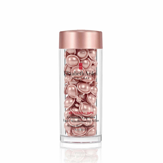 Elizabeth Arden 9 Pcs Set: Advanced Ceramide 60 Capsules + Retinol Ceramide 30 Capsules + Advanced Ceramide 1.7 Cream + 0.5 Skin Cream + 0.37 Lip Cream + 0.14 Lipstick Red Door 019 + 0.3 Mascara + White Tea 0.33 EDT Sp + Hand Bag