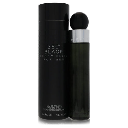 Perry Ellis 360 Black By Perry Ellis Eau De Toilette Spray 3.4 Oz For Men