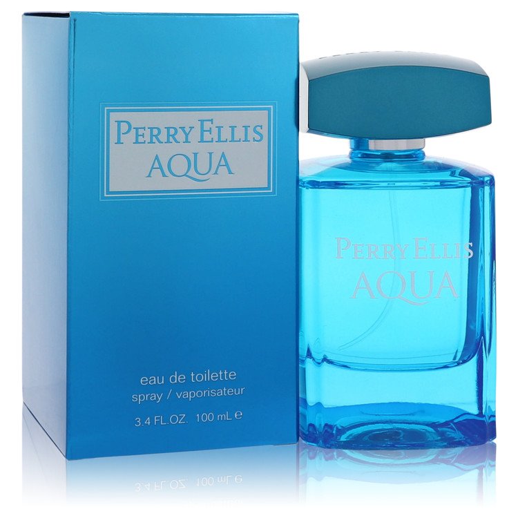 Perry Ellis Aqua By Perry Ellis Eau De Toilette Spray 3.4 Oz For Men