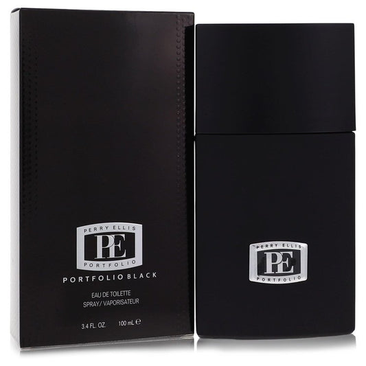 Portfolio Black By Perry Ellis Eau De Toilette Spray 3.4 Oz For Men