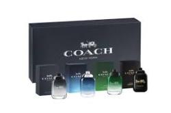 Coach New 4 Pcs Gift Set For Men By Coach :Coach 4Pcs X 4.5Ml Mini Set: (Man + Blue + Green + Black For Men. Designer:Coach