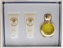 Versace Eros Pour Femme 3Pcs Set : 1.7Oz EDT Spray 1.7Oz Bath & Shower Gel 1.7Oz Body Lotion Women