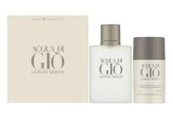 Acqua Di Gio 2 Pcs. Gift Set: 3.4Oz EDT Spray 2.5Oz Deodorant Stick Men.