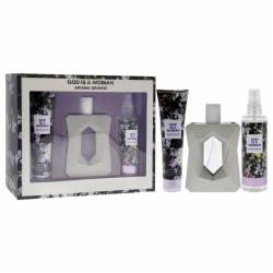 God Is A Woman 3 Pcs. Gift Set: 3.4Oz EDP Spray 3.4Oz Body Souffle 4.0Oz Bodymist For Women