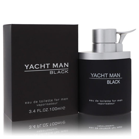 Yacht Man Black By Myrurgia Eau De Toilette Spray 3.4 Oz For Men